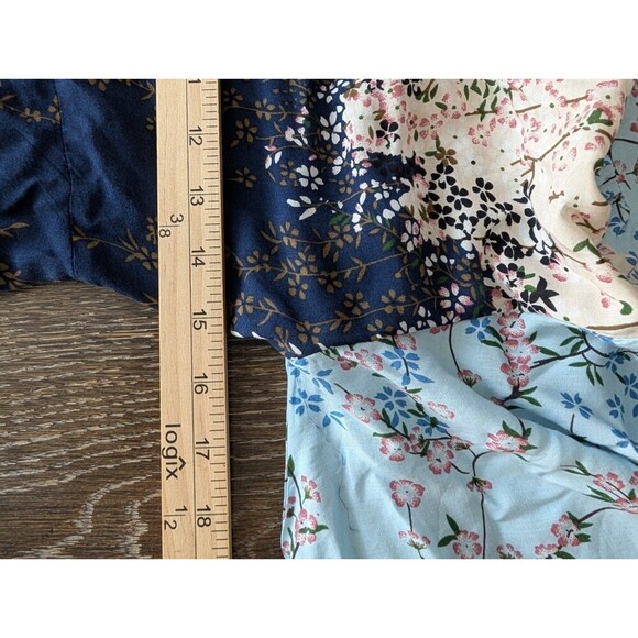 Wrap High Low Dress Short Sleeve Floral Print Dress Size M 176 - Picture 7 of 7